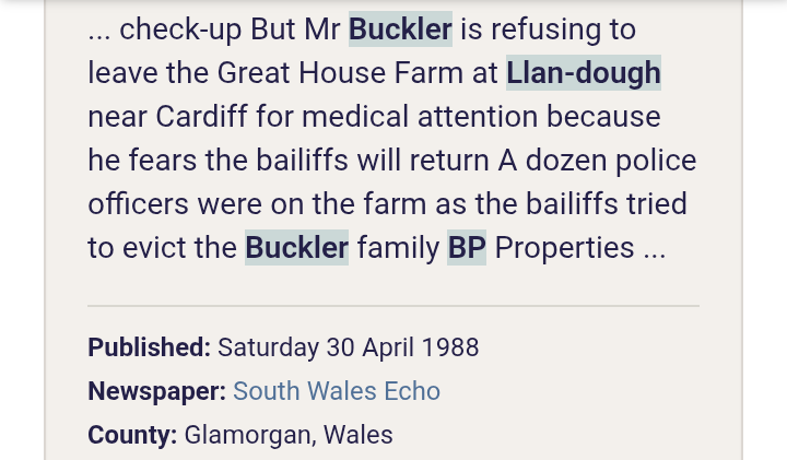 British Newspaper Archive search result, South Wales Echo, Saturday 30 April 1988